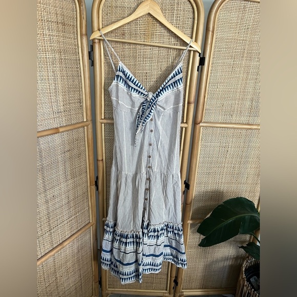 Veronica Beard Abilene Striped Tiered Midi Dress - Picture 7 of 13